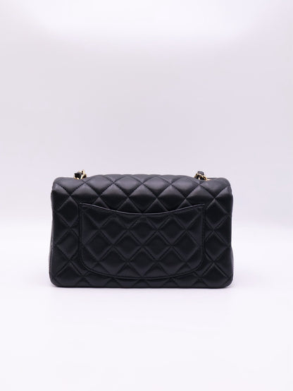 CHANEL 經典口蓋包Mini CF20 - 黑金