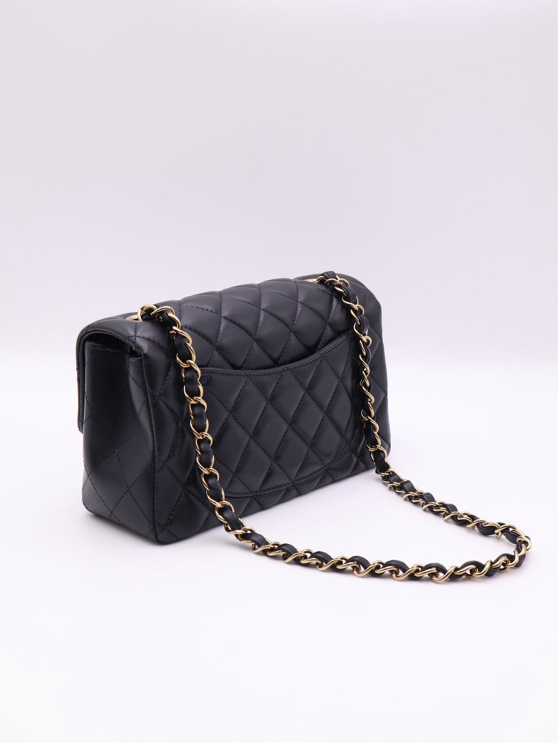 CHANEL 經典口蓋包Mini CF20 - 黑金