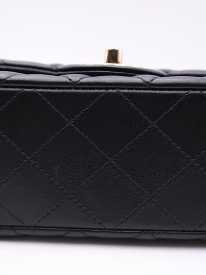 CHANEL 經典口蓋包Mini CF20 - 黑金