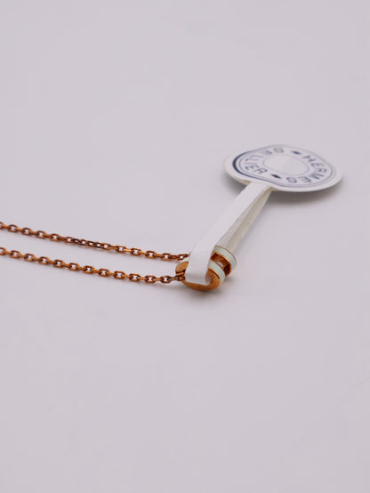 HERMES Mini Pop H項鍊 - 氣泡綠玫瑰金
