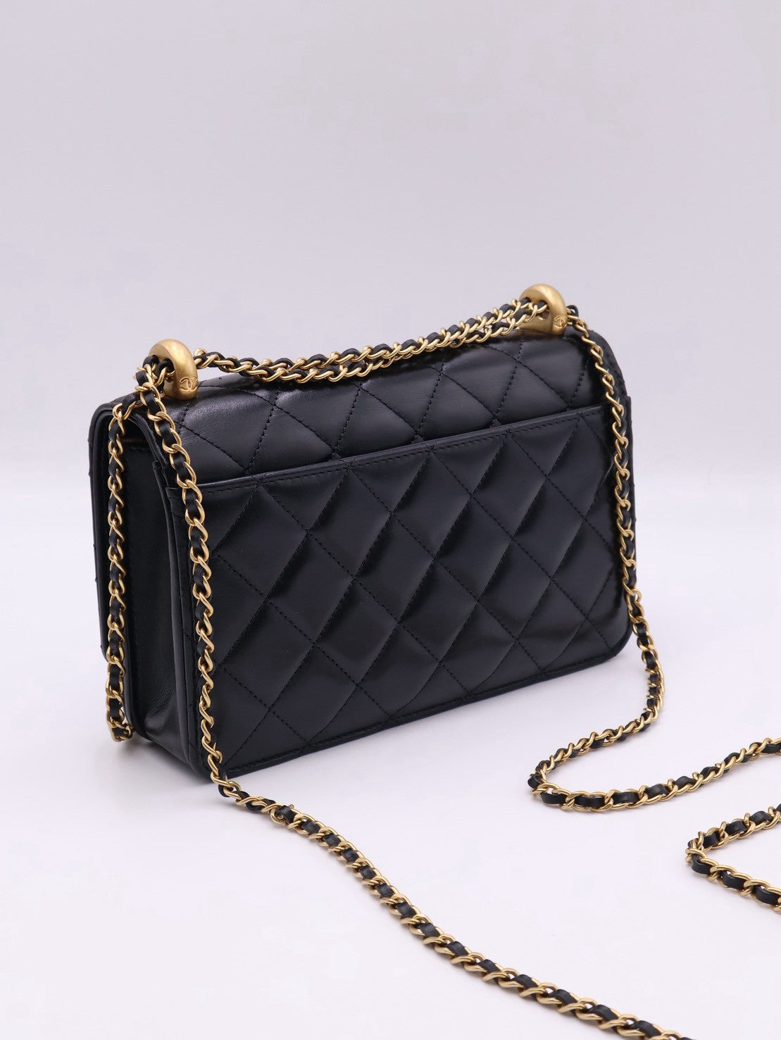 CHANEL 雙金球調節WOC - 黑金