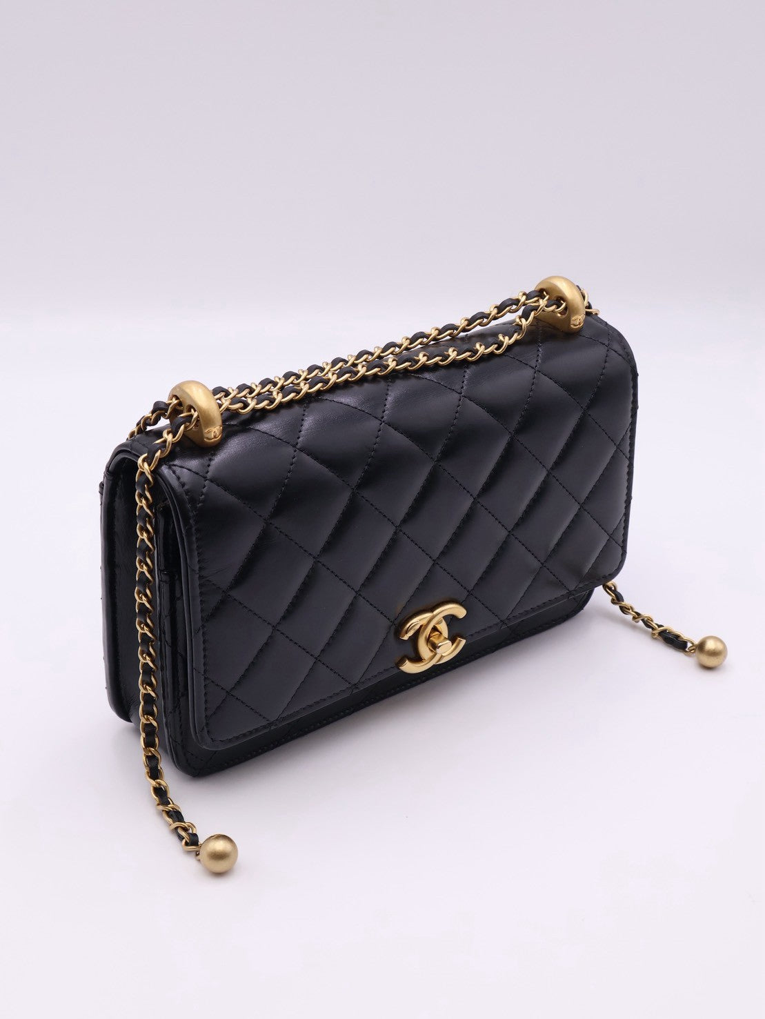 CHANEL 雙金球調節WOC - 黑金