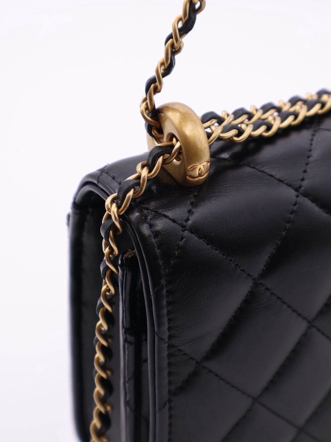 CHANEL 雙金球調節WOC - 黑金