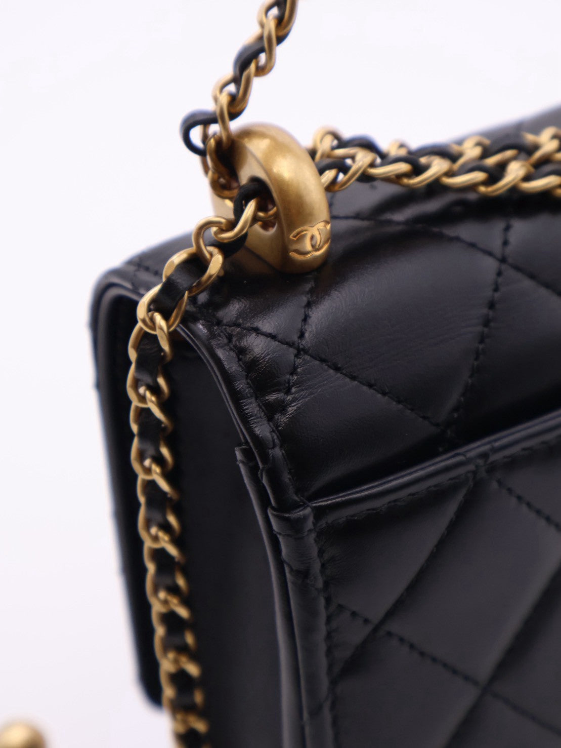 CHANEL 雙金球調節WOC - 黑金