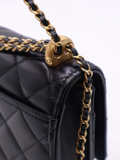 CHANEL 雙金球調節WOC - 黑金