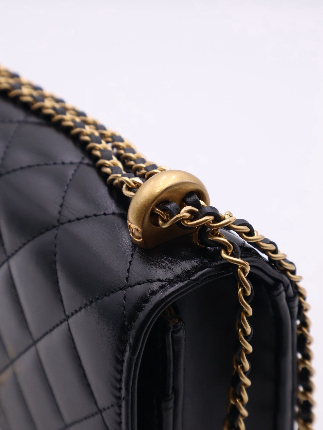 CHANEL 雙金球調節WOC - 黑金