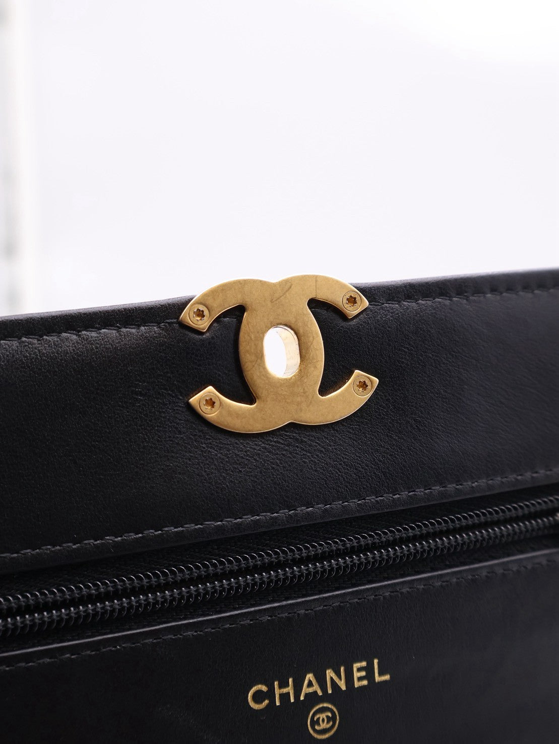 CHANEL 雙金球調節WOC - 黑金