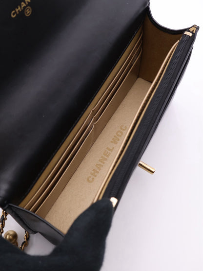 CHANEL 雙金球調節WOC - 黑金