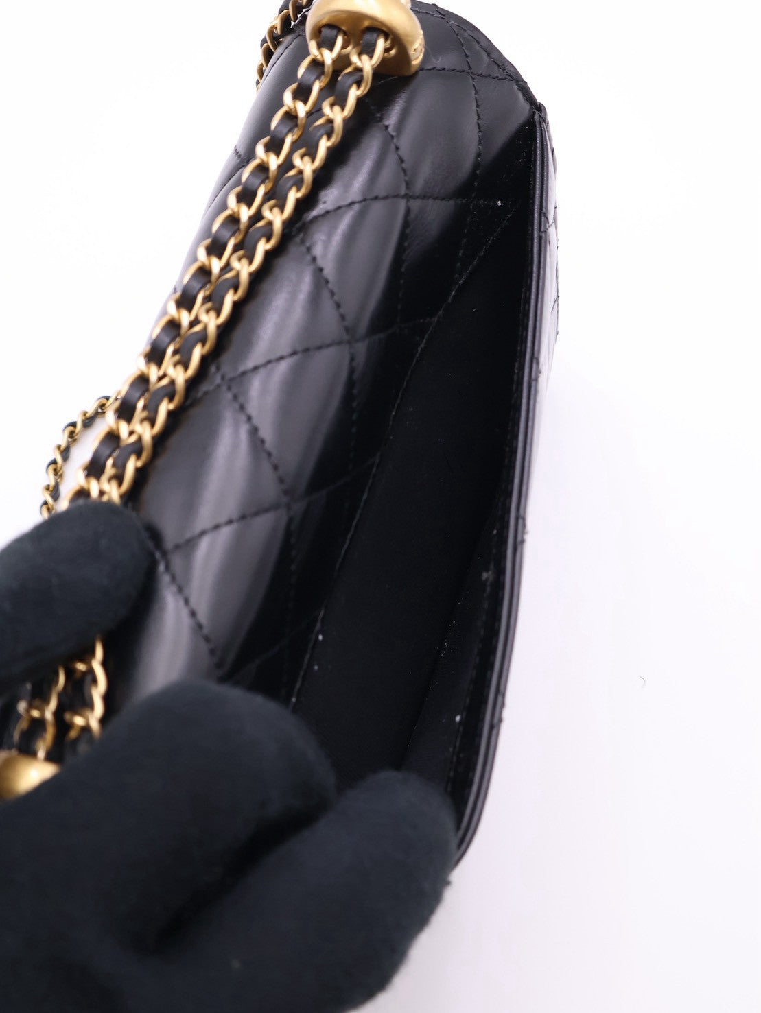 CHANEL 雙金球調節WOC - 黑金