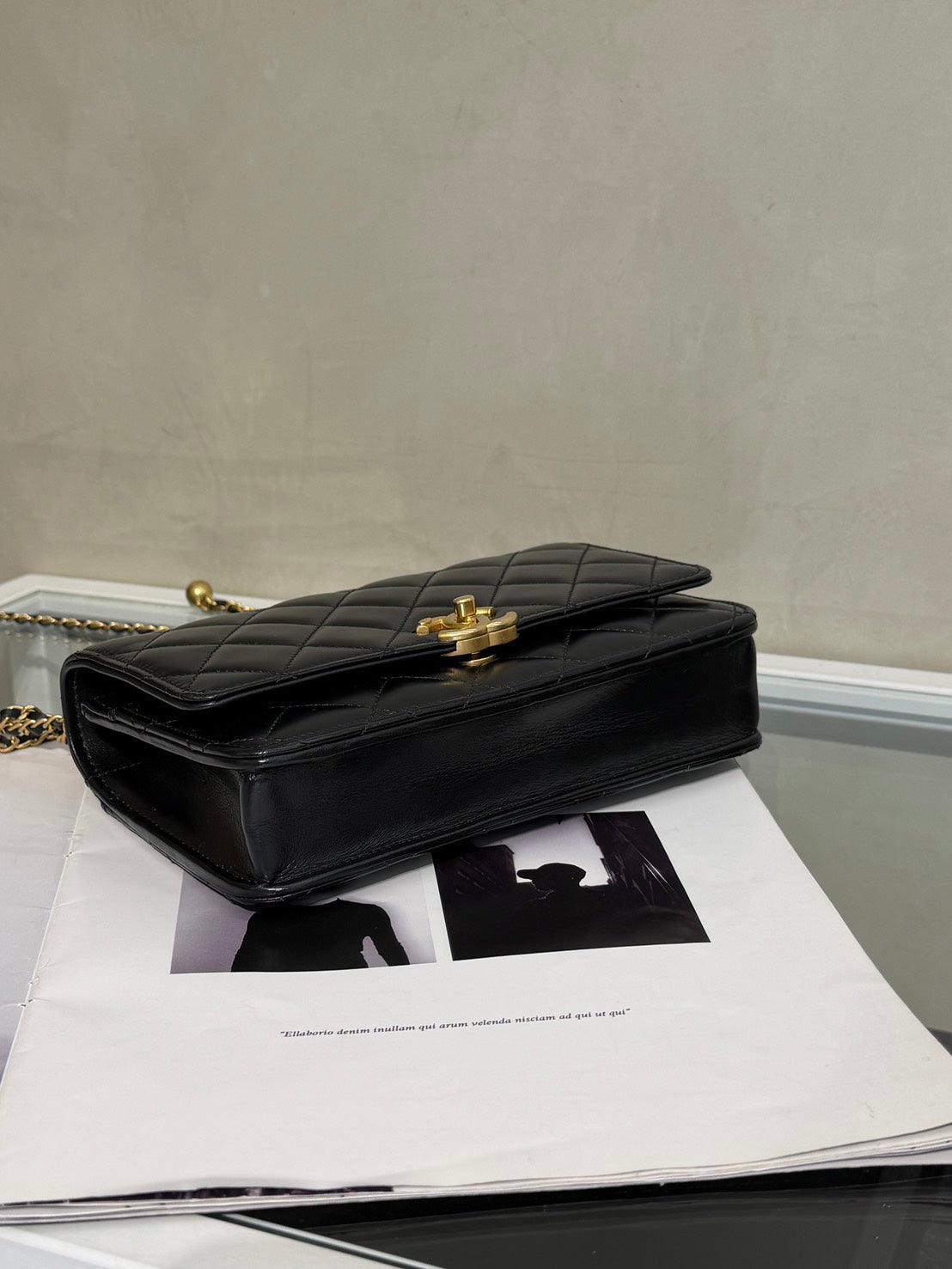 CHANEL 雙金球調節WOC - 黑金