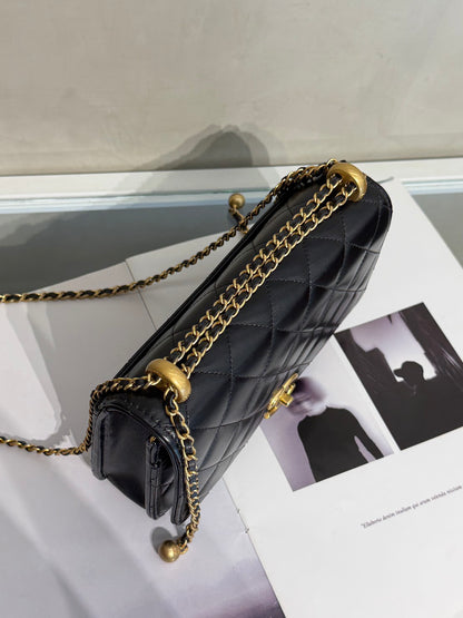 CHANEL 雙金球調節WOC - 黑金