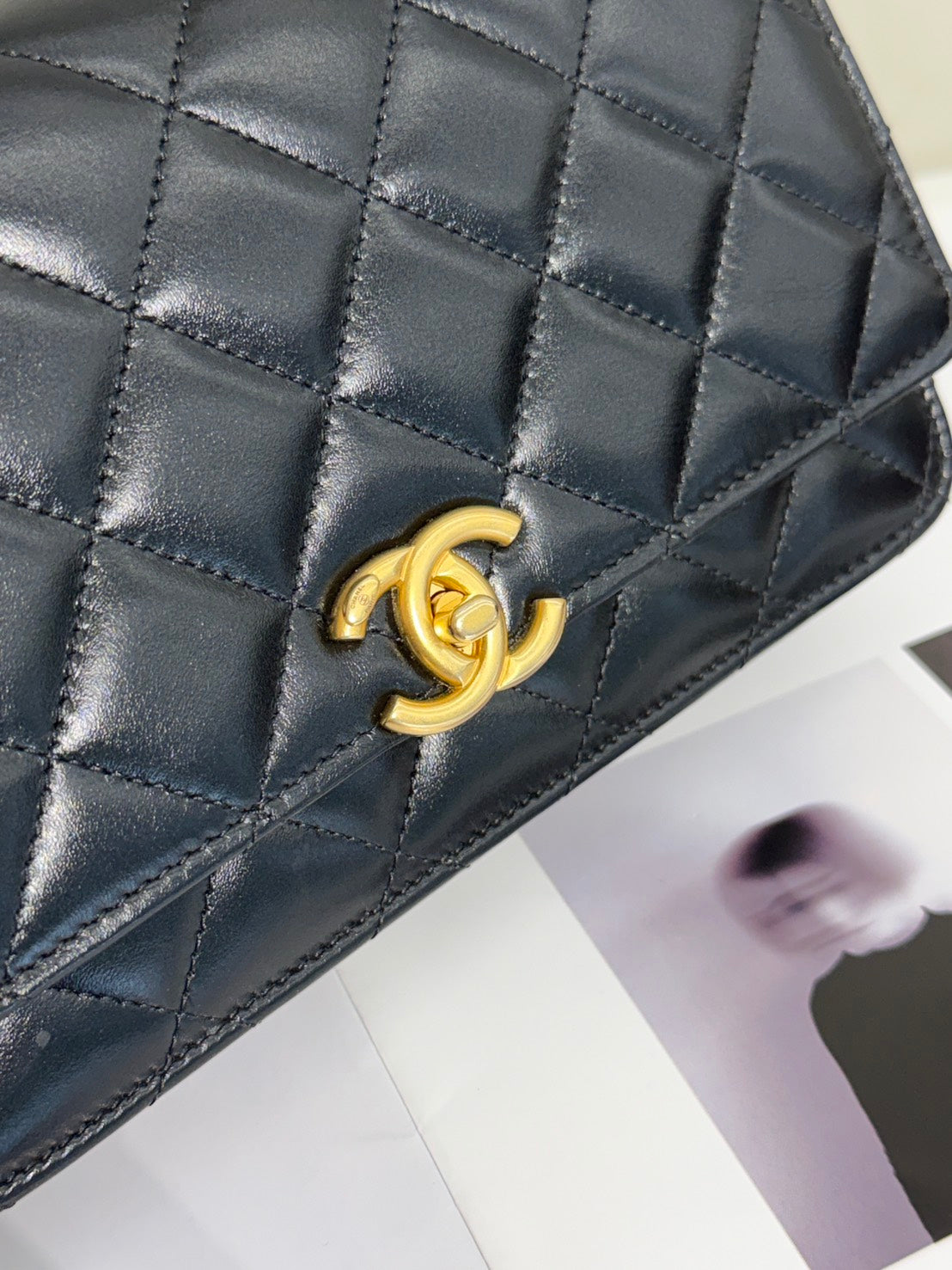 CHANEL 雙金球調節WOC - 黑金