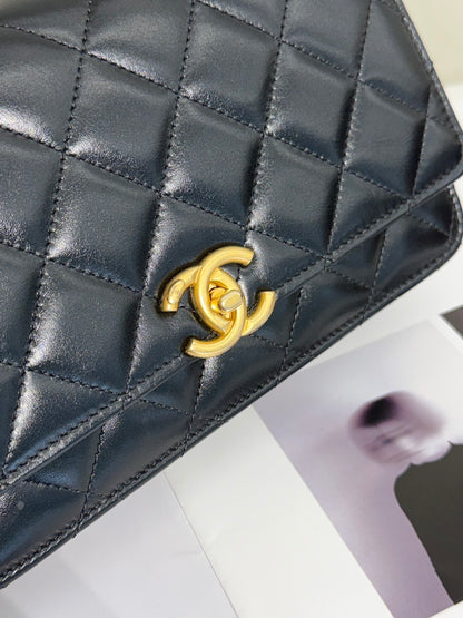 CHANEL 雙金球調節WOC - 黑金