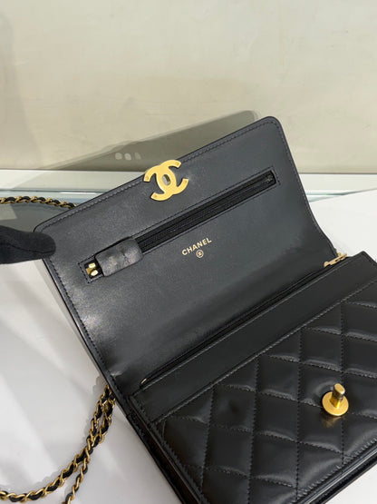 CHANEL 雙金球調節WOC - 黑金