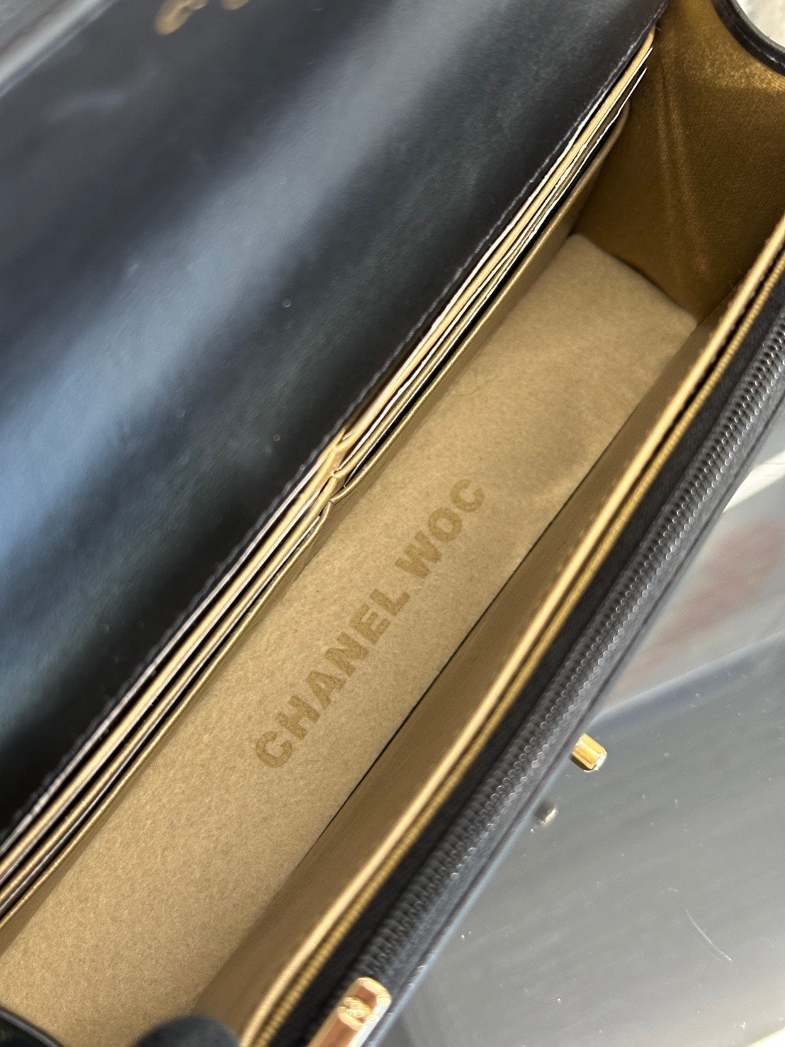 CHANEL 雙金球調節WOC - 黑金