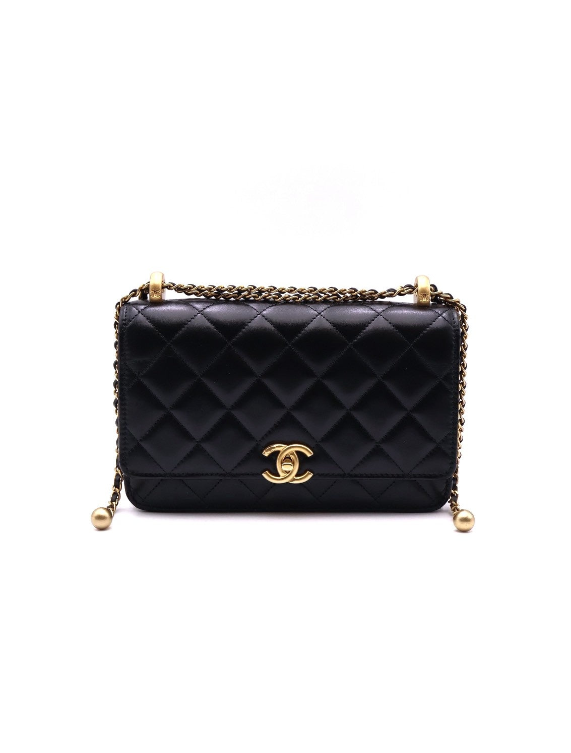 CHANEL 雙金球調節WOC - 黑金