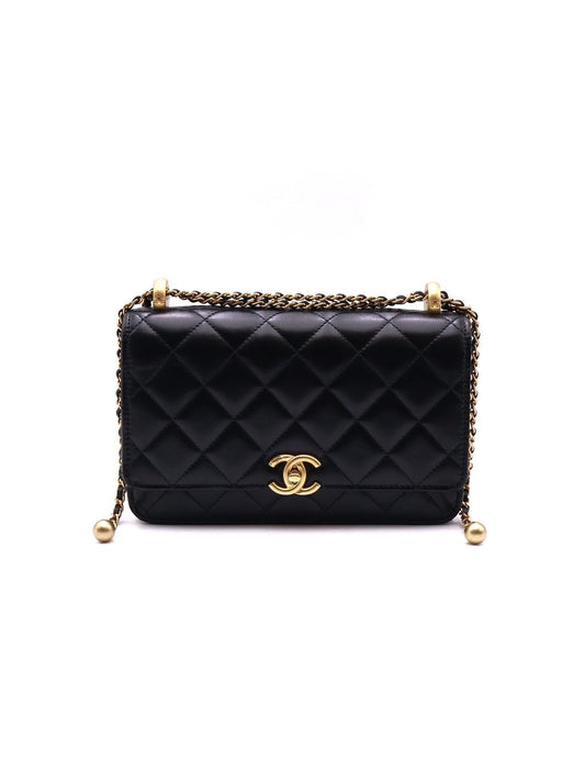 CHANEL 雙金球調節WOC - 黑金