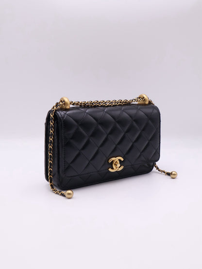 CHANEL 雙金球調節WOC - 黑金