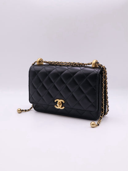 CHANEL 雙金球調節WOC - 黑金