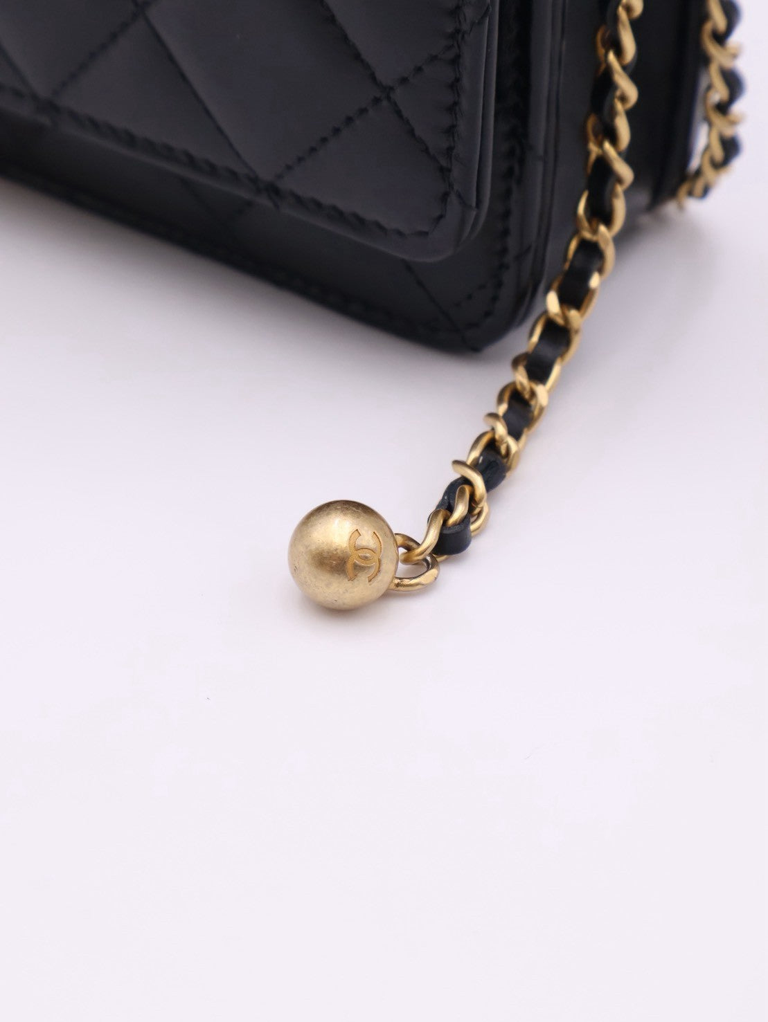 CHANEL 雙金球調節WOC - 黑金