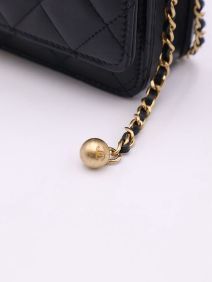 CHANEL 雙金球調節WOC - 黑金