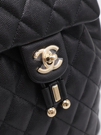 CHANEL 薩爾茨堡雙肩包 - 小號黑金