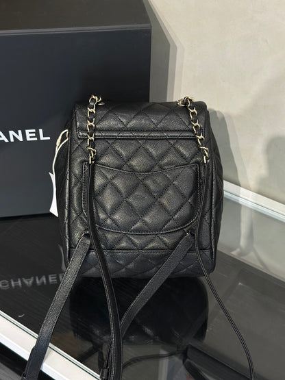 CHANEL 薩爾茨堡雙肩包 - 小號黑金