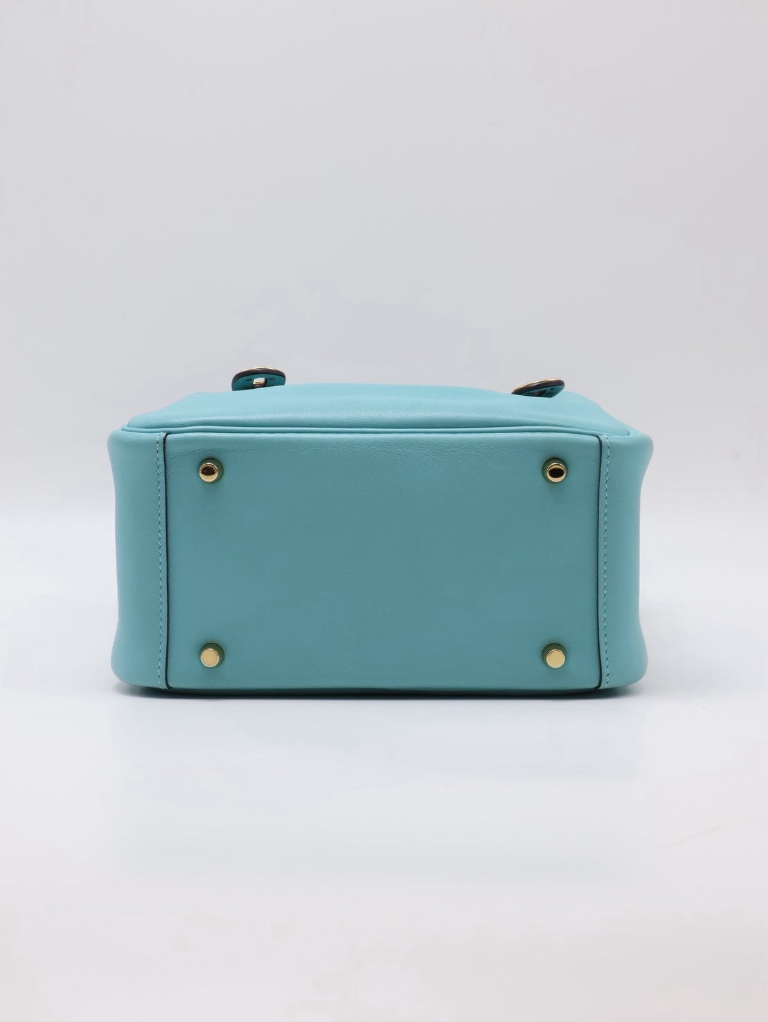HERMES Mini Lindy - Bleu Atoll 3P 馬卡龍藍金 Y