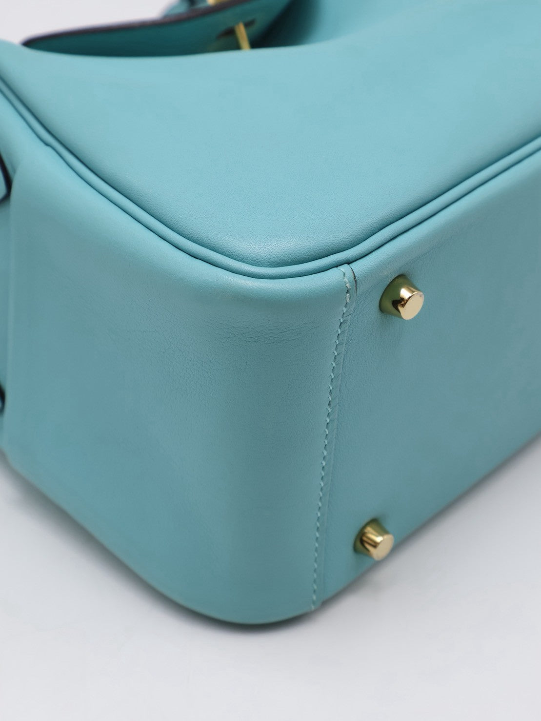 HERMES Mini Lindy - Bleu Atoll 3P 馬卡龍藍金 Y