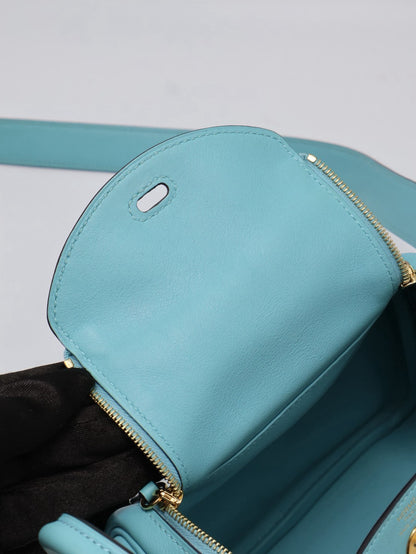 HERMES Mini Lindy - Bleu Atoll 3P 馬卡龍藍金 Y