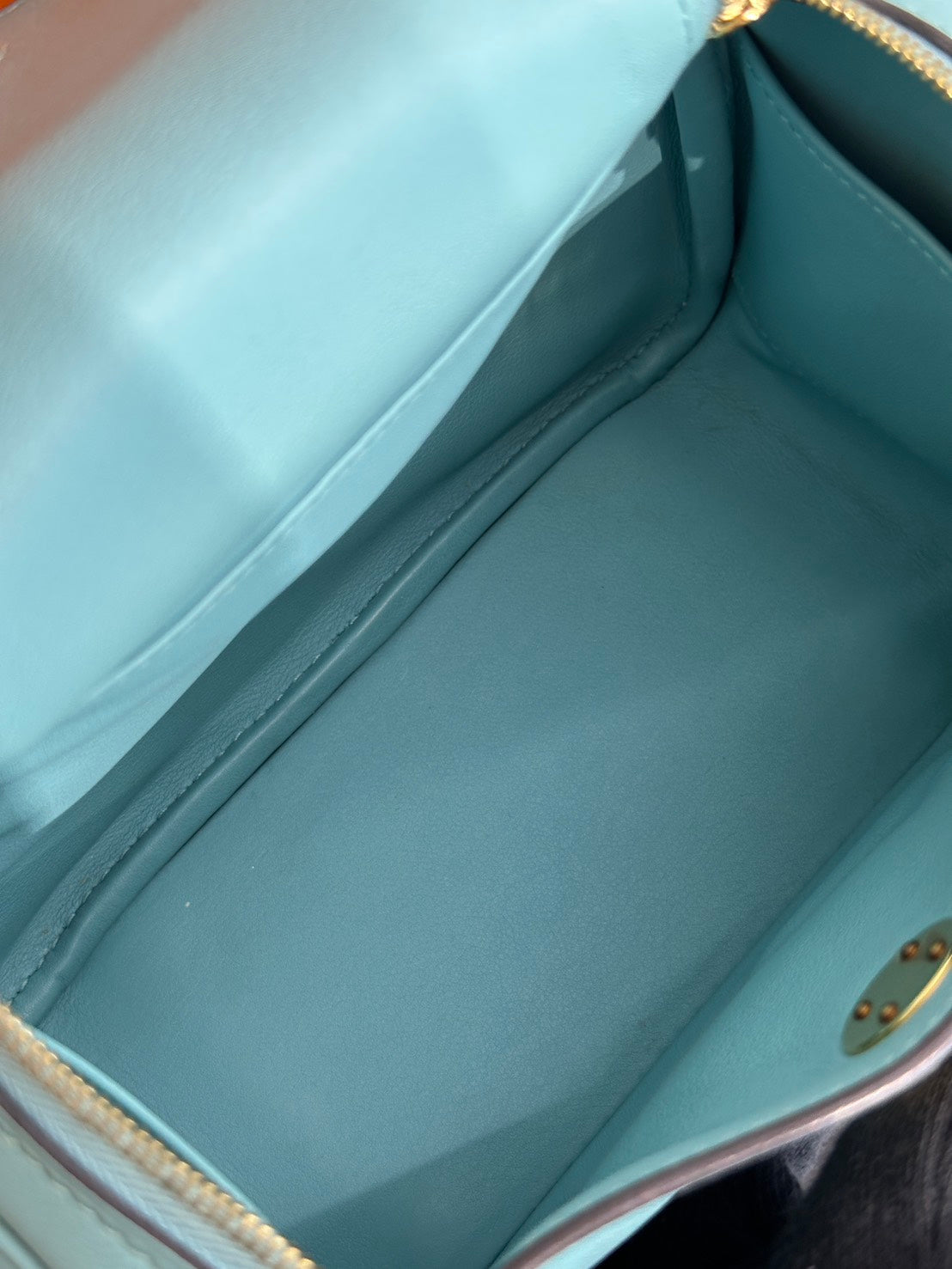 HERMES Mini Lindy - Bleu Atoll 3P 馬卡龍藍金 Y