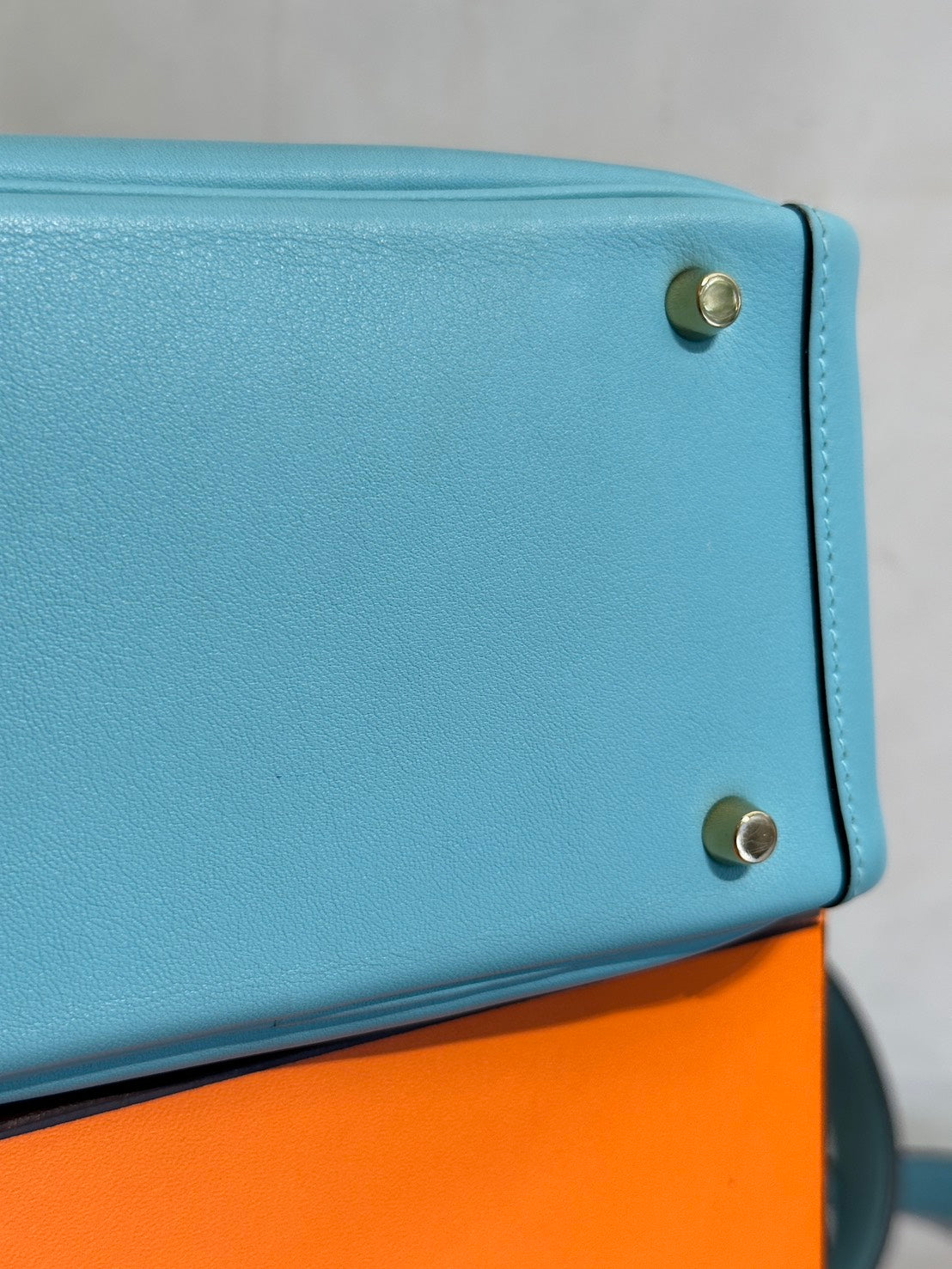 HERMES Mini Lindy - Bleu Atoll 3P 馬卡龍藍金 Y