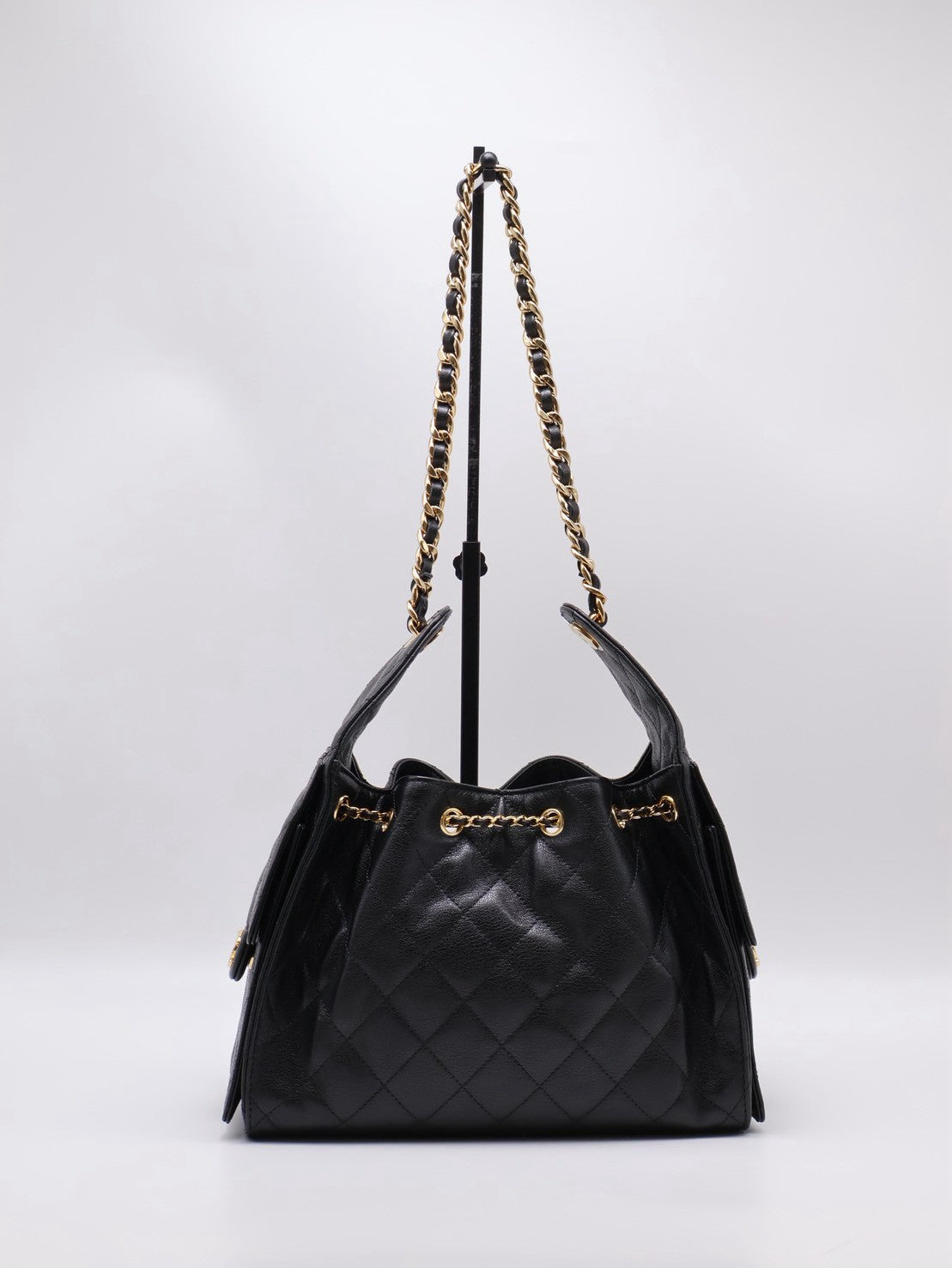 CHANEL 25 Hobo Bag - 小號黑亮金