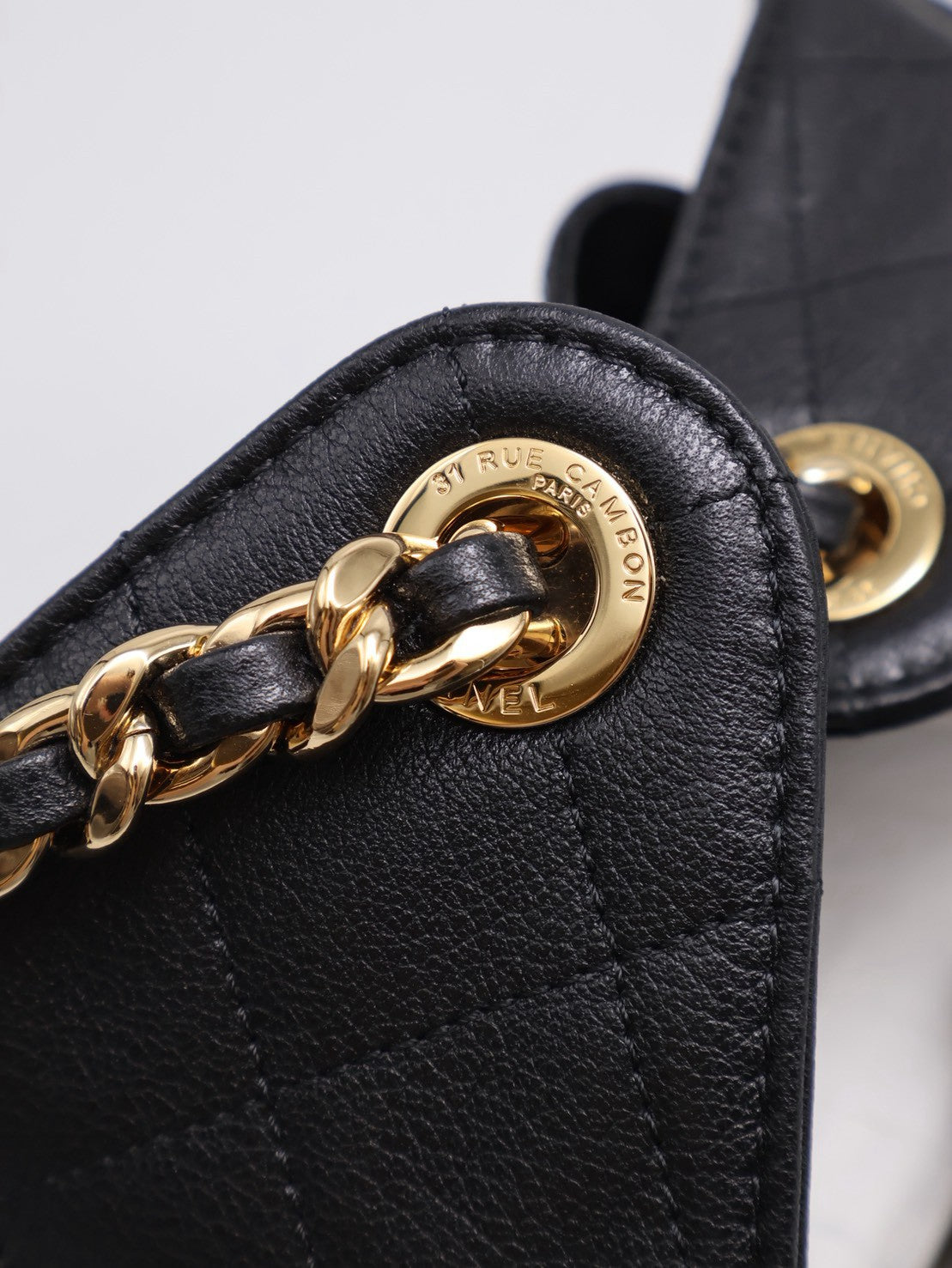 CHANEL 25 Hobo Bag - 小號黑亮金