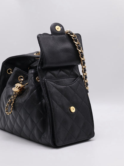 CHANEL 25 Hobo Bag - 小號黑亮金