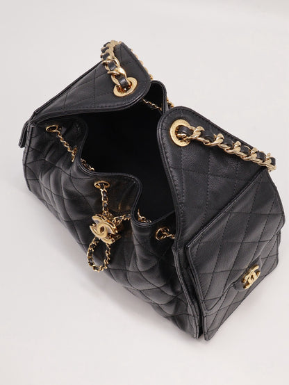 CHANEL 25 Hobo Bag - 小號黑亮金