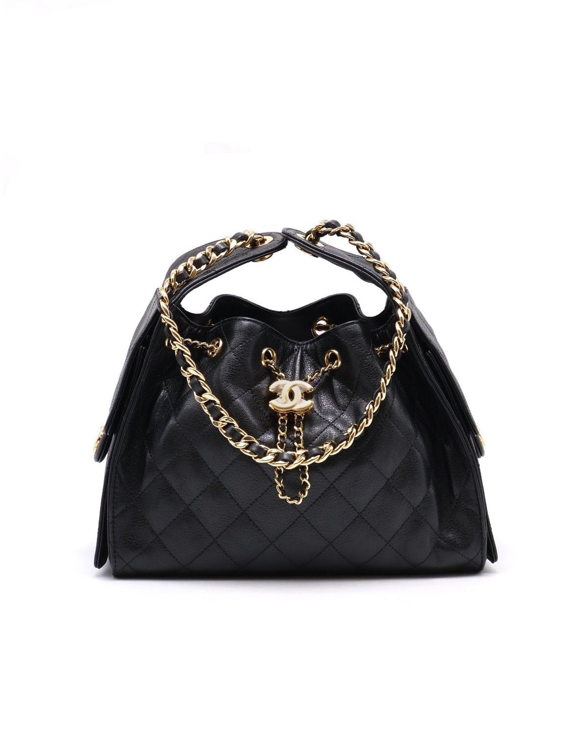 CHANEL 25 Hobo Bag - 小號黑亮金