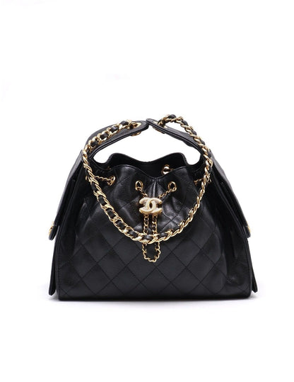 CHANEL 25 Hobo Bag - 小號黑亮金