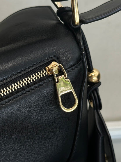 LOEWE Puzzle小牛皮手袋 - 小號黑
