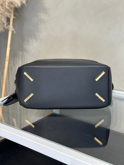 LOEWE Puzzle小牛皮手袋 - 小號黑