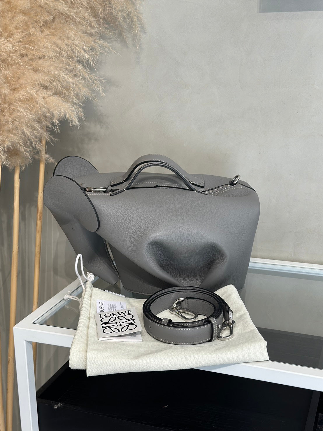 LOEWE Elephant大象包 - 中號灰