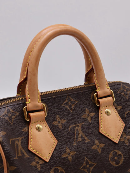 LOUIS VUITTON Speedy Bandouliere 20 - 黑邊背帶