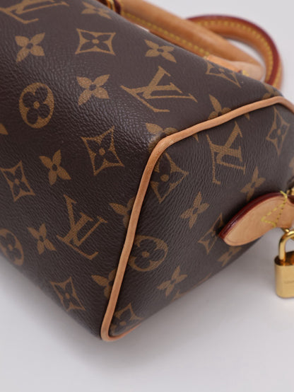 LOUIS VUITTON Speedy Bandouliere 20 - 黑邊背帶