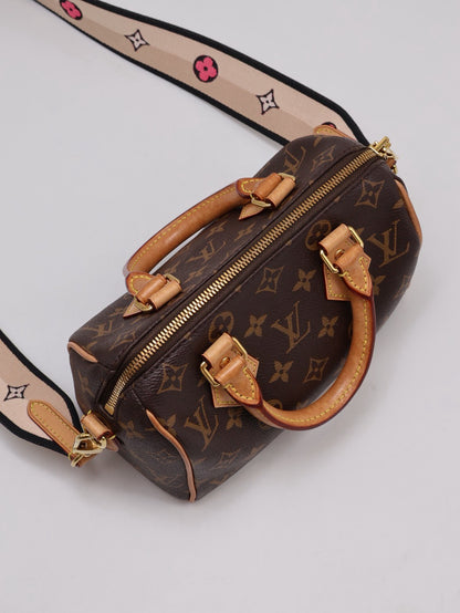 LOUIS VUITTON Speedy Bandouliere 20 - 黑邊背帶