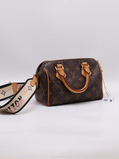 LOUIS VUITTON Speedy Bandouliere 20 - 黑邊背帶