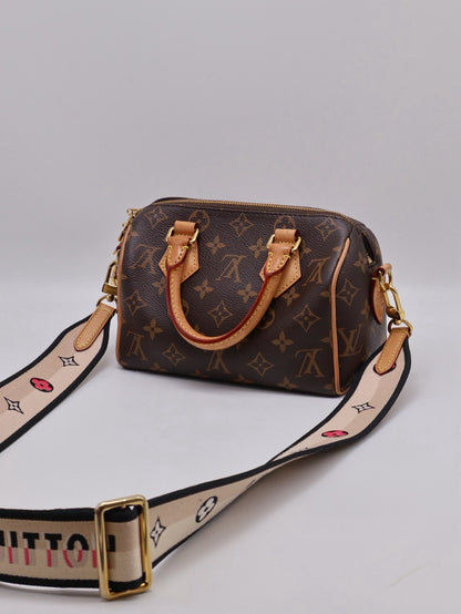 LOUIS VUITTON Speedy Bandouliere 20 - 黑邊背帶