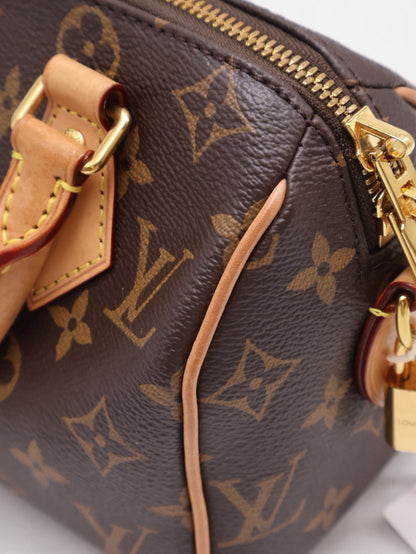 LOUIS VUITTON Speedy Bandouliere 20 - 黑邊背帶
