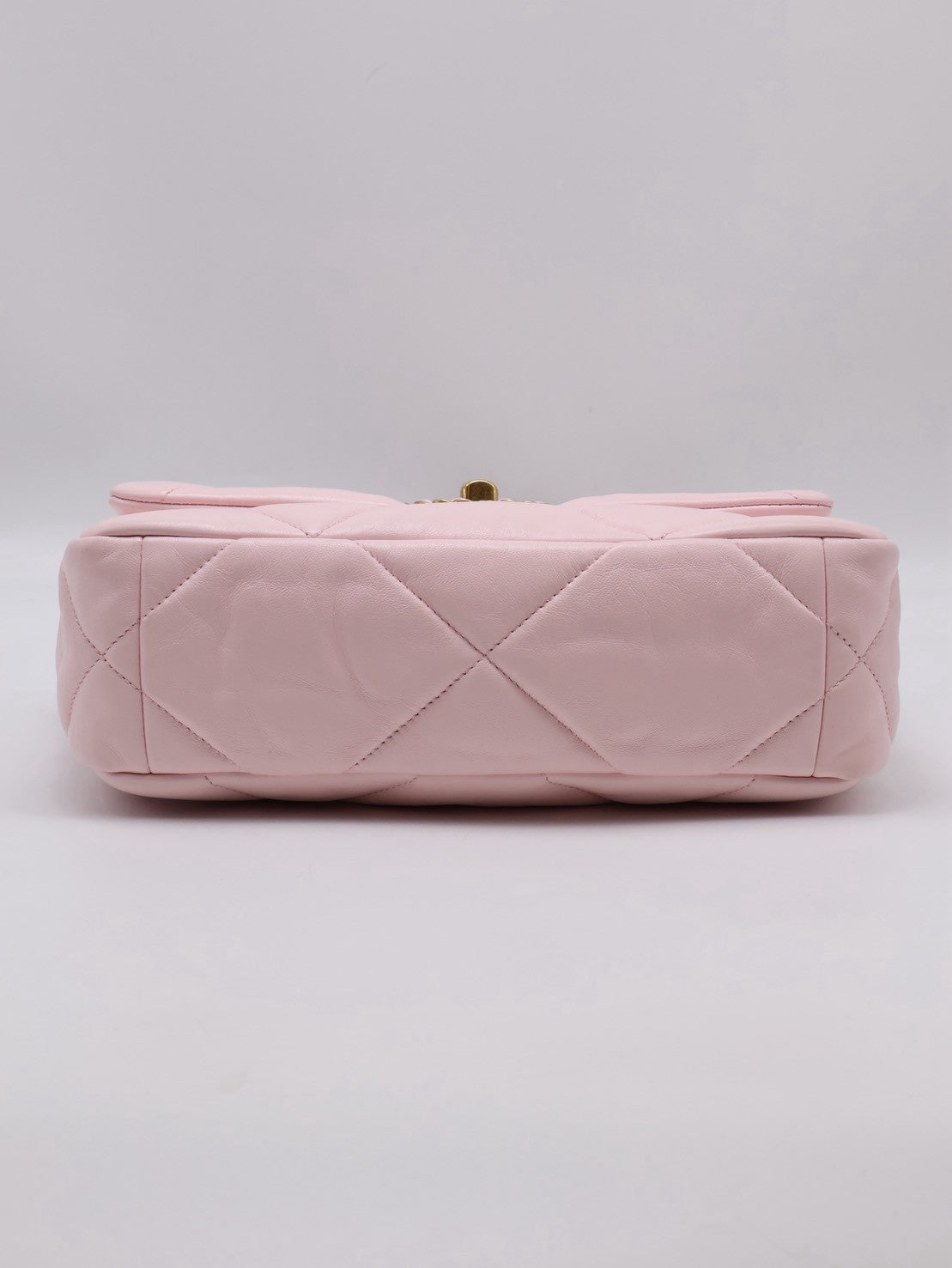 CHANEL 19 Bag 菱格紋手提肩背包 26 - 粉金