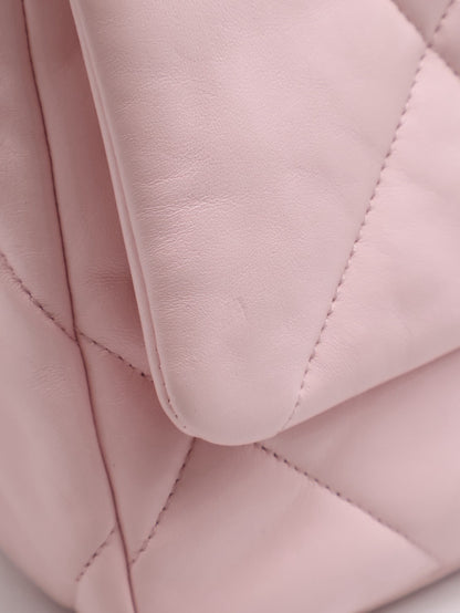CHANEL 19 Bag 菱格紋手提肩背包 26 - 粉金