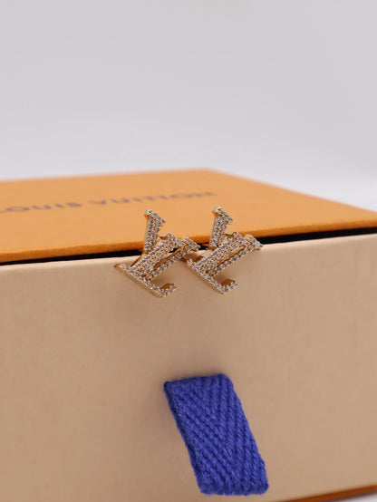 LOUIS VUITTON LV Iconic滿鑽耳環